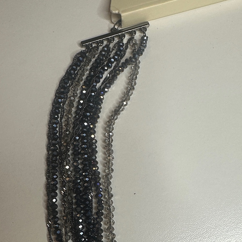 ๐ 6 for $28 ๐ A New Day Layered Necklace in Blue and Silver - Picture 2 of 4